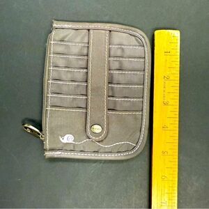 Mosey Greige lavender ID card Wallet with Snail logo